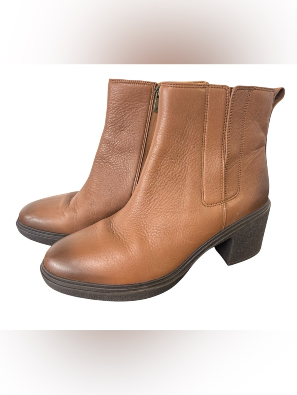 Vionic Women's‎ Brown Ankle Heeled Savannah Style Boots Size 11
